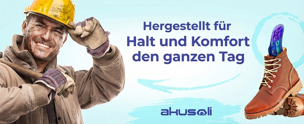 Akusoli Akupressur-Einlegesohlen – Ergonomischer ganztägiger Komfort & Dämpfung für Ihre Schuhe EU 36 - 41.5