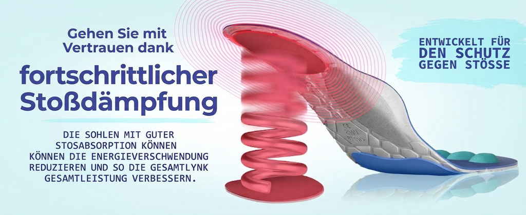 Akusoli Akupressur-Einlegesohlen – Ergonomischer ganztägiger Komfort & Dämpfung für Ihre Schuhe EU 36 - 41.5